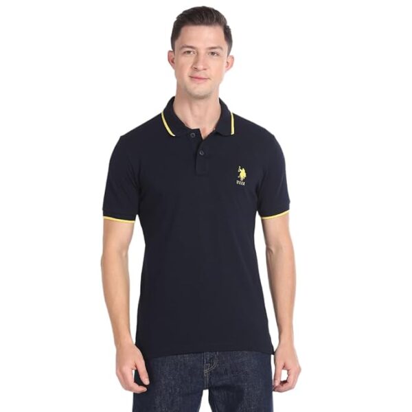 U.S. POLO ASSN. Men's Collar Pure Cotton Slim Fit Polo Shirt - Image 7