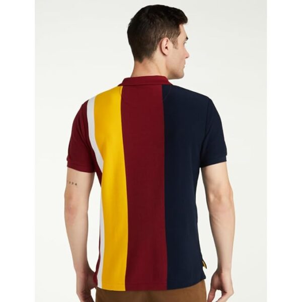 U.S. POLO ASSN. Men's Colour Block Pure Cotton Slim Fit Polo Shirt - Image 7
