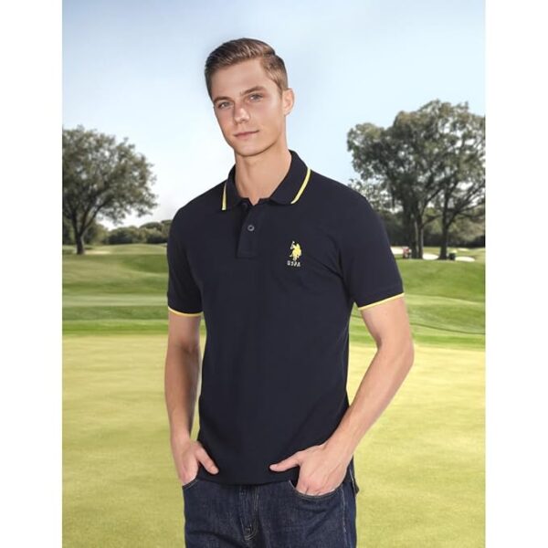 U.S. POLO ASSN. Men's Collar Pure Cotton Slim Fit Polo Shirt - Image 5